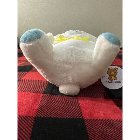 San-x Rilakkuma Snow White Winter Toreba Prize Plush XL 15.5" Japan Import NWT - Picture 4 of 6